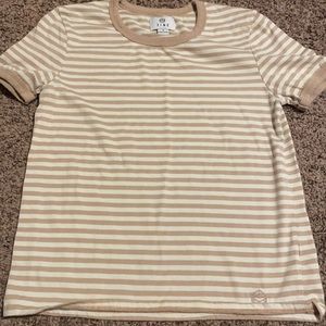 Tan striped shirt